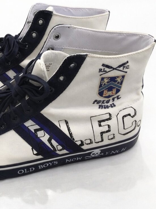 Polo Ralph Lauren Solomon Collegiate hi-tops sneakers SZ 10.5